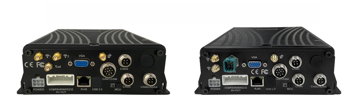 4 channel HDD AI MDVR MV-SD-DVR-04H Rear Panel Interfaces
