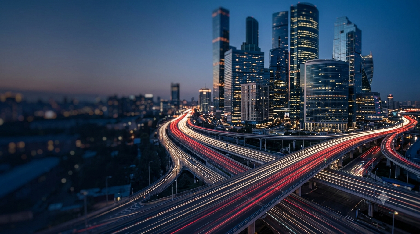 High-tech infrastructure background