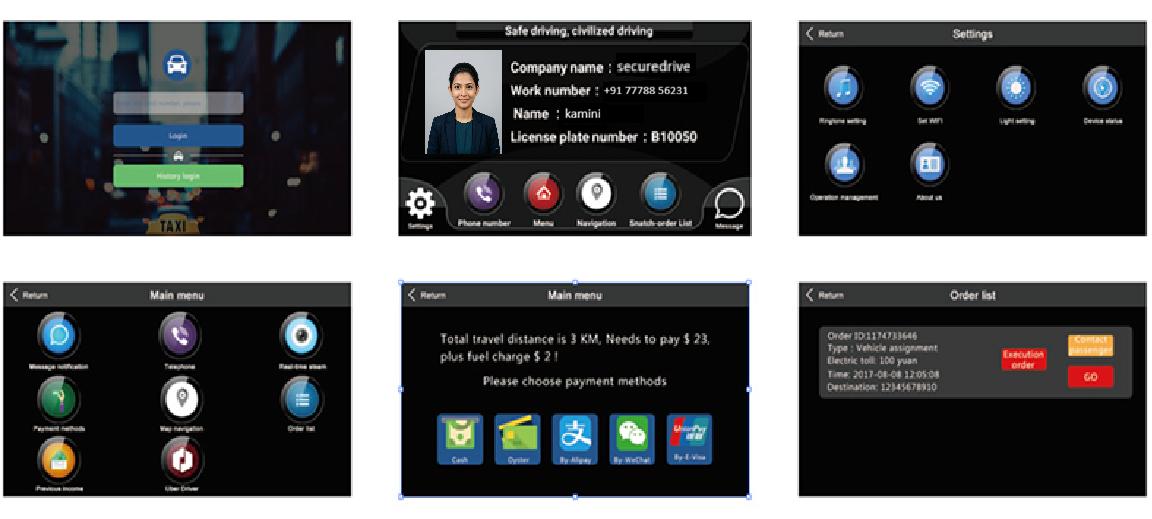 Touchscreen MDVR UI Interface Screen